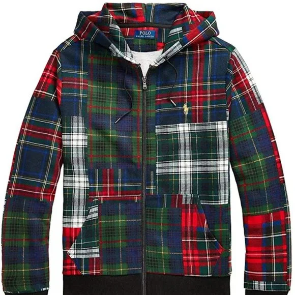 Polo Ralph Lauren Shirts Polo Ralph Lauren Patchwork Plaid Zip - Main Image